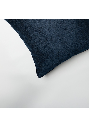 Sezyon Liza Desenli 50x50 Gece Mavisi Kırlent Kılıfı Gece Mavisi