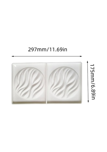 Yuvarlak Dalga Mousse Silikon Kalıp Su Dalgası Doku Çikolata Kalıp