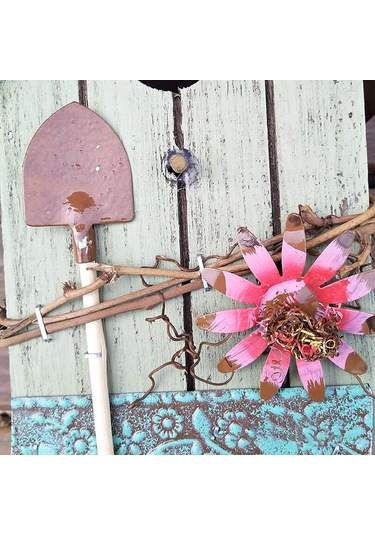 Qingmipy Ahşap Kuş Yuvası Bahçe Dekoru - Mavi Çatıklı Eğik Tasarım, Dış Mekan Ası, Kuş Gözlem Penceresi, Ahşap Malzeme