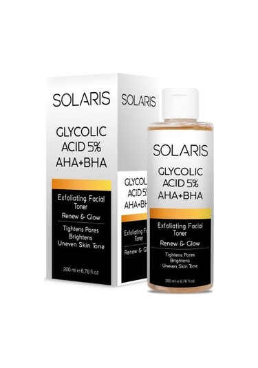 Solaris Hyaluronik Asit Nemlendirme Serum 30 ML + Gözenek Sıkılaştırıcı Aha Bha Tonik 200 ML