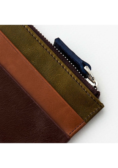 Seward Erkek Kahve Plus Color Deri Cep Tasarım Fermuar Kapamalı Rfid Korumalı Kartlık Kahverengi