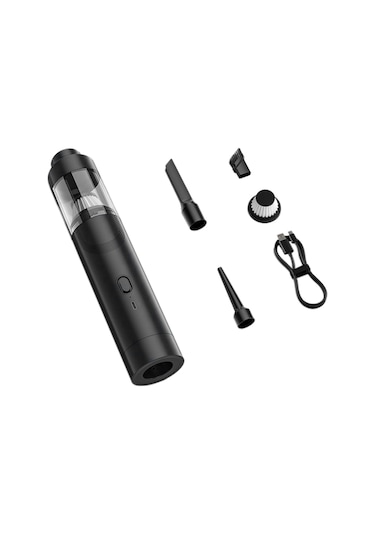 Crackedice Kablosuz Araba Elektrikli Süpürgesi Yüksek Emiş Üfleme Hava Çıkarma Siyah