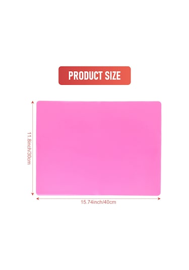 2 Paket A3 Ekstra Büyük Silikon Levha Kalıpları Mat, Mavi Ve Pembe Diğer