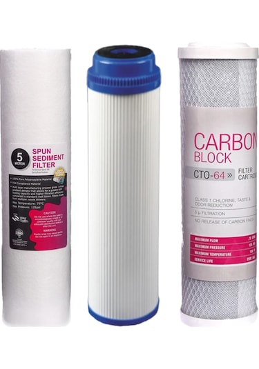 5 Aşama Açık Kasa Reverse Osmosis Su Arıtma Cihazı 5li Filtre Seti