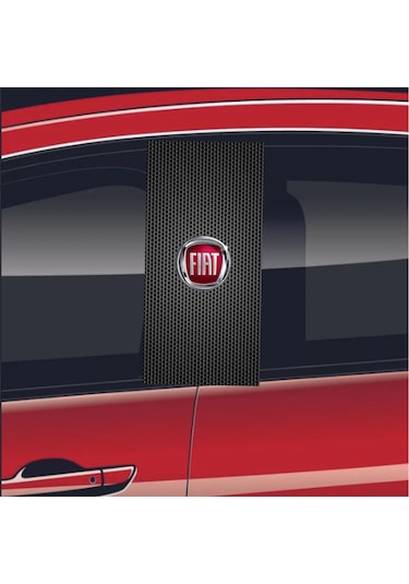 Araç Kapı Direği Kaplama Folyosu Uv Baskılı 2'li Set-50x24 Fiat