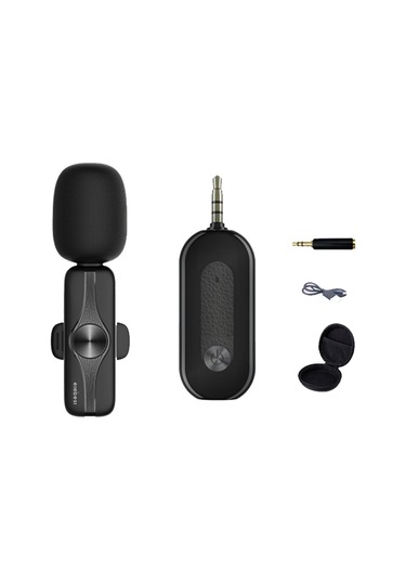 Elebest M3x Kablosuz Yaka Mikrofonu 2.4ghz Video Kayıt Canlı Akış Taşınabilir Mikrofon 1 Alıcı + 1 Mikrofon 689901219a