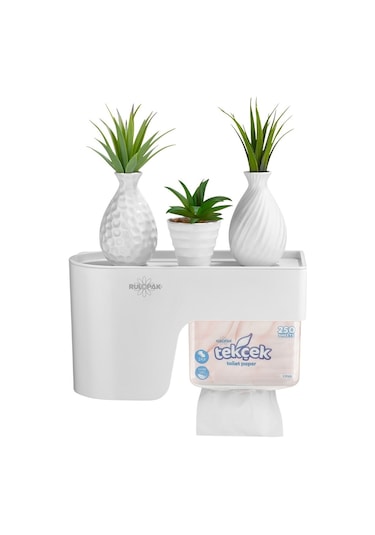 Rulopak  Multitask Tuvalet Kağıdı Dispenseri Beyaz