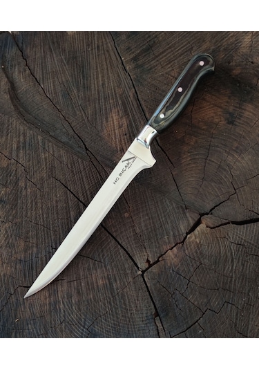 Hg Bıçak Hgpfl50 Fleto Bıçağı Balık Fleto Biftek Bıçağı Profesyonel Siyah