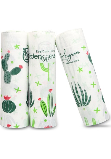 Regron Kaktüs Kullan At Sıvı Geçirmez Desenli Masa ve Aktivite Piknik Örtüsü