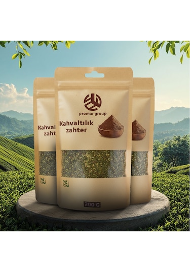 Doğal Kahvaltılık Yeşil Zahter 200 Gr X3 Adet