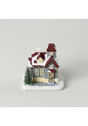 Linens Vintage House Ledli Dekor Gri