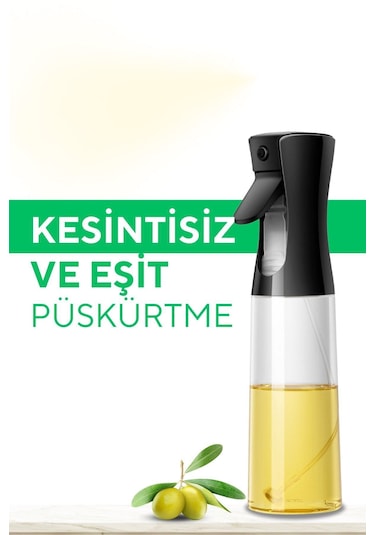 Mis Kitchen Sprey Yağdanlık Püskürtmeli Yağlık - Siyah Renk
