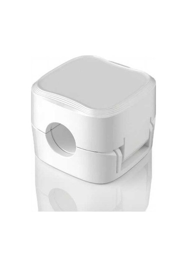 Willowhaven Türkçe Ofis Masaüstü Kablo Organizatörü - 12 Adet Beyaz Manyetik Kabloluk Toplayıcı