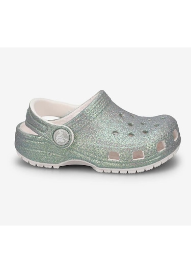 Crocs Classic Irıdescent Glitter Cg T Simli Kız Çocuk Terlik 210985 210985 100 100 Su Yeşili
