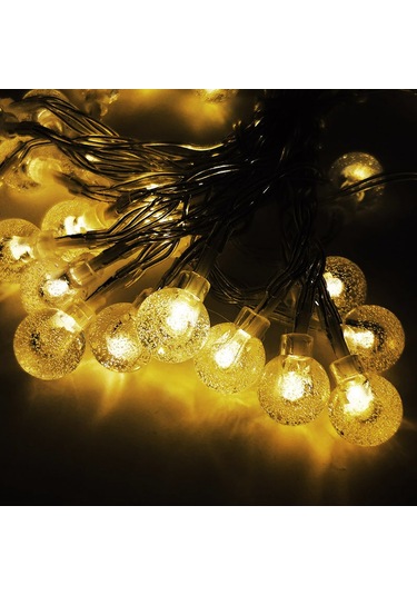 Ranyeek Dış Mekan Solar Led Kamp Çadırı Aydınlatma Işıkları - 5 Metre 50 Led, Pil Kutusu Çok Renkli