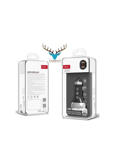 Araba Araç İçi 2x Usb Çakmaklık Şarj Adaptörü Başlığı + 100cm Micro Kablo Qualcomm Hızlı Şarj Seti