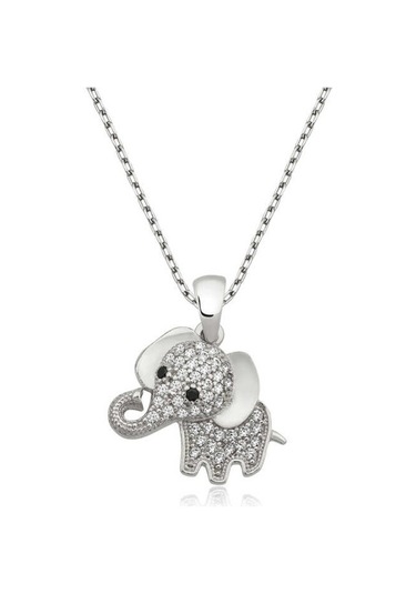 Gümüş Fil Kadın Kolye (387509744)