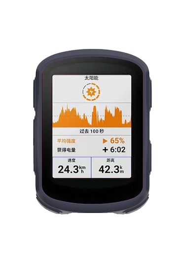 Garmin Edge 540 / 840 Kronometre Silikon Koruyucu Kılıf İçin Gece Mavisi