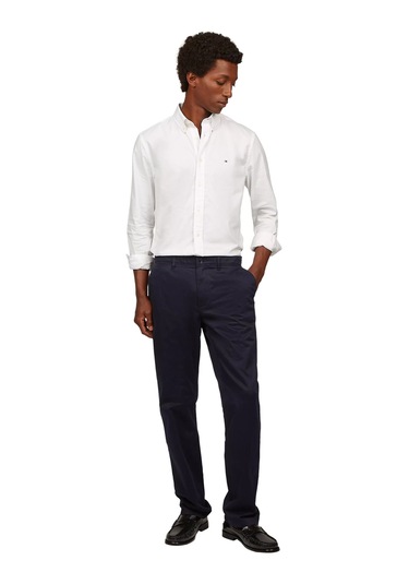 Tommy Hilfiger Erkek Denton Chıno Satın Casual Pantolon - Lacivert Desert Sky