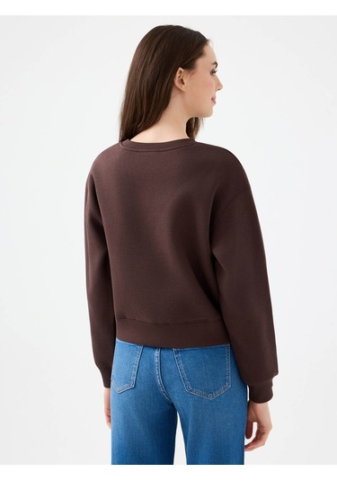 Loft Kahverengi Kadın Sweatshirt Lf2041105 Kahverengi