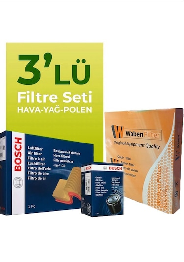 Bosch Vw Passat 2.0 Tdı Filtre Bakım Seti 2005-2010 3 Lü