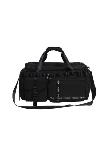 Dianziye Erkek Ve Kadın İçin Büyük Kapasiteli Su Geçirmez Seyahat Çantası - Spor Ve Fitness Çantası, Siyah, Büyük Boy Çok Renkli