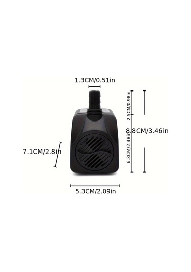 Honeybeeshop 1 Adet 16w Led Işıklı Su Pompası Akvaryum Ve Kaya Bahçesi Dekorasyonu İçin Balık Tankı Hava Pompası 220v