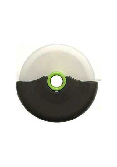 Trendooze Yeşil Gaojunshop01 Kapaklı Paslanmaz Çelik Yuvarlak Pasta Dilimleme Rulosu Yeşil