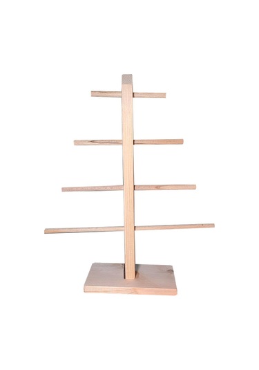 Doğal ahşap Ağaç Modeli MasaÜstü takı askısı askılık organizer