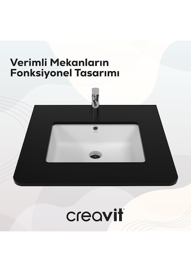 Creavit Tezgah Altı Lavabo 38 51 Cm Beyaz Tp738-00cb00e-0000