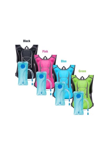 Ankatek Nefes Alabilir Bisiklet Sırt Çantası, Kamp & Spor. 2l Su Keseli, Yeşil. Yeşil Yeşil