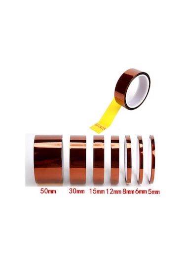Bga Kapton Bant. Isıya Dayanıklı Termal Bant. Isı Yalıtım Bandı 10 MM X 30Mt