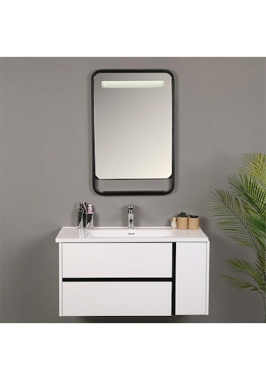Kobos Linear 100 Cm Banyo Dolabı Seti Bianco Beyaz