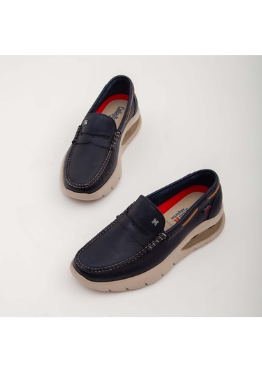 Callaghan Erkek Hakiki Deri Mavi Casual Ayakkabı 618 47501 Erk Ayk Y22 Azul Çok Renkli