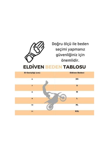 Ebakbak Motosiklet Eldiveni Neopren Kumaş Full Korumalı Siyah Motor Eldiveni
