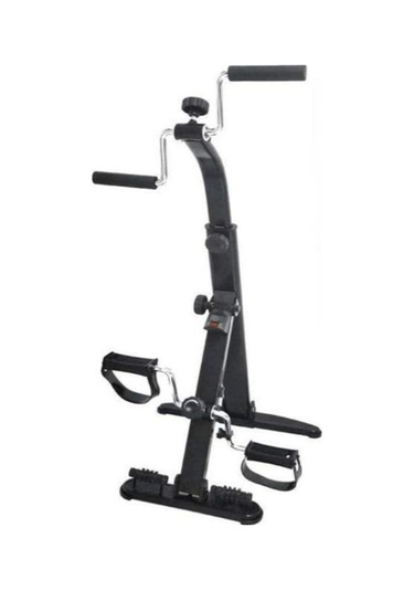 Medikaltec Çift Pedallı Katlanabilir Egzersiz Bisikleti Siyah