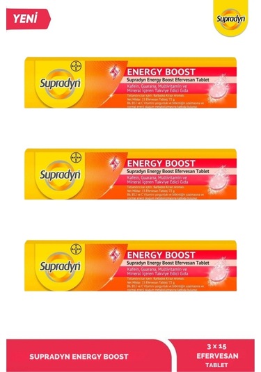 Supradyn Energy Boost 3 x 15 Efervesan Tablet
