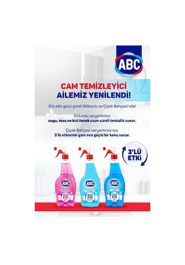 Cam Temizleyici Silikonlu 500ml X4