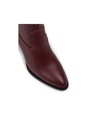 Deery Hakiki Deri Bordo Kadın Bot - E4460Zbrdc03 Bordo