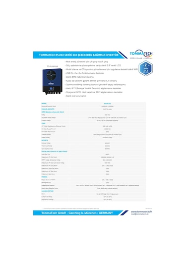 Tommatech Plusx Serisi 11 Kw İnverter