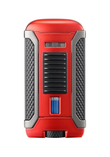 Colibri Apex Tek Torch Pürmüz Metalik Kırmızı-siyah Puro Çakmağı