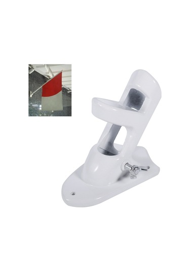 Moveevo Alüminyum Bayrak Çubuk Tutucusu - Duvar Üstü Montajlı, Dayanıklı Malzeme, Kolay Kurulum, Farklı Stillerde Bayrak Göstermek İçin Uygun