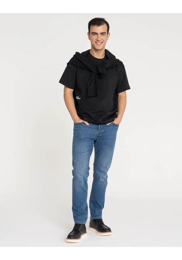 Jack & Jones Jjorıgınal Sq 223 Mavi Erkek Jean Pantolon 12246914 Mavi