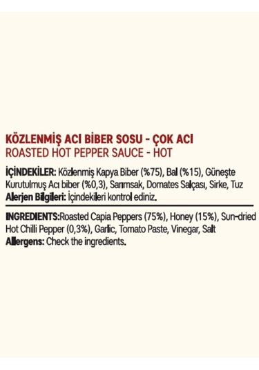 Allezz Közlenmiş Acı Biber Sosu Çok Acı Hot 3 x 105 G