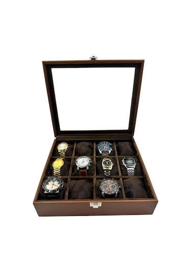 Richbo x 12'li Saat Kutusu Taba