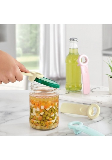 Renkli Kavanoz Konserve Açacağı Şişe Kapak Açacağı Çok Renkli