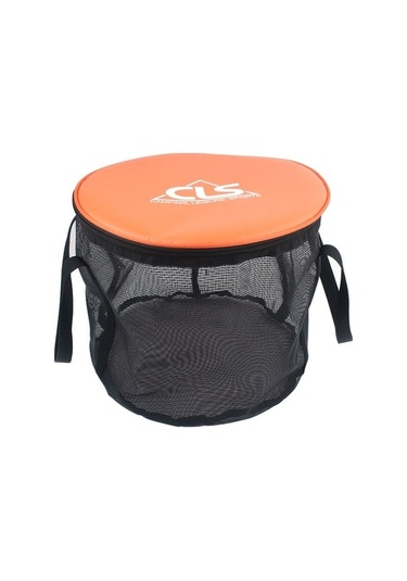 Prestigegoods 30l Katlanır 4-in-1 Pvc Balıkçı Sepeti, Dışarıda Kullanım İçin Altın