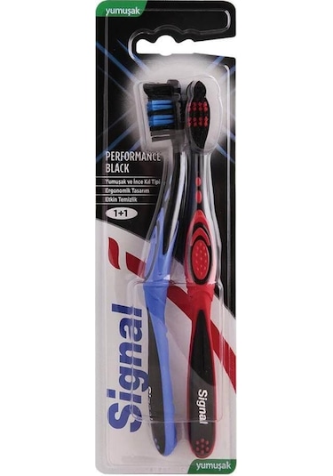 Signal Performance Black 1 + 1 Diş Fırçası Soft