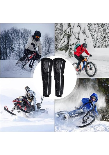 Kış İçin Elektrikli Araç Dizlikleri Açık Havada Sürüş Koruması Dizlik Siyah