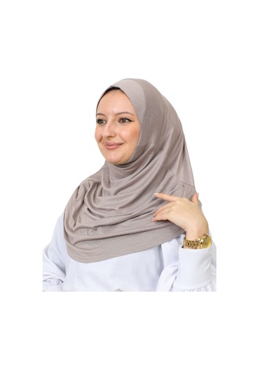 Hazır Giyim Türban Yumuşak Başörtü Şal - Açık Vizon Açık Vizon